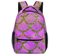 Hixingo Rucksack Kinder Kindergartenrucksack für Mädchen/Jungen, 3D Skalen Druck Kinderrucksack, Grosse Kita KapazitätSchulranzen Komfort Schulranzen (Lila,42x31x15cm)