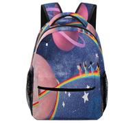 Hixingo Rucksack Kinder Kindergartenrucksack für Mädchen/Jungen, Mode 3D Druck Kinderrucksack, Grosse Kita KapazitätSchulranzen Komfort Schulranzen (Universum 1,42x31x15cm)