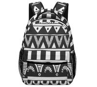 Hixingo Rucksack Kinder Kindergartenrucksack für Mädchen/Jungen, Mode 3D Druck Kinderrucksack, Grosse Kita KapazitätSchulranzen Komfort Schulranzen (Schwarze Geometrie 2,42x31x15cm)