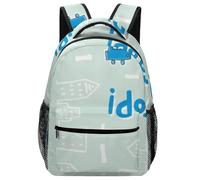 Hixingo Rucksack Kinder Kindergartenrucksack für Mädchen/Jungen, Mode 3D Druck Kinderrucksack, Grosse Kita KapazitätSchulranzen Komfort Schulranzen (Hellgrün,42x31x15cm)