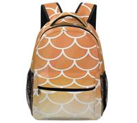 Hixingo Rucksack Kinder Kindergartenrucksack für Mädchen/Jungen, Mode 3D Druck Kinderrucksack, Grosse Kita KapazitätSchulranzen Komfort Schulranzen (Orange Schuppen,42x31x15cm)