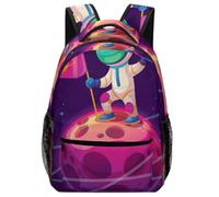 Hixingo Rucksack Kinder Kindergartenrucksack für Mädchen/Jungen, Mode 3D Druck Kinderrucksack, Grosse Kita KapazitätSchulranzen Komfort Schulranzen (Universum 10,42x31x15cm)