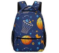 Hixingo Rucksack Kinder Kindergartenrucksack für Mädchen/Jungen, Mode 3D Druck Kinderrucksack, Grosse Kita KapazitätSchulranzen Komfort Schulranzen (Basketball C,42x31x15cm)