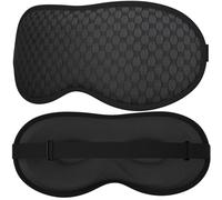 HIXO 3D Schlafmaske - Lichtundurchlässige Augenmaske mit Memory Foam - Schlafbrille & Nasenpolster - Für Damen & Herren - Druckfrei, Verstellbar & Atmungsaktiv - Dunkelheit für besseren Schlaf