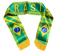 HiyyFloy Brasilien-schal, Fan-schal Für Die Brasilianische Nationalmannschaft, Doppelseitig Bedruckt, Fußball-schal Brasilianischer Flagge Für Sportveranstaltungen