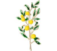 HiyyFloy Emaille-fruchtbrosche Für Damen, Zitronen-anstecknadel, Elegante Fruchtbrosche, Schmuckgeschenk, Perfekt Für Kleider, Hüte Und