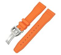 HKIDKK 22 mm weiches Fluorkautschuk FKM Uhrenarmband für IWC Big Pilot Portofino Naturkautschuk 21 mm 20 mm Uhrenarmband, 20 mm