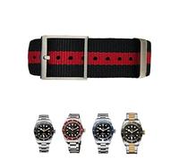 HKIDKK Gewebtes Nylonband für Tudor Black Bay Seiko, 19 mm / 20 mm, verstellbares Stoffband, für Rolex IWC Omega Collection, Ersatzarmband für Tudor Black Bay Seiko, 21 mm / 22 mm, 21 mm, Achat