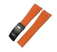 HKIDKK Gummi-Uhrenarmband für Rolex Submariner GMT Master Daytona, 20 mm, 21 mm, 22 mm, schwarzes Uhrenarmband, 22 mm, Azetat, Kein Edelstein