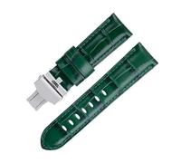 HKIDKK Uhrenarmband für Panerai-Armband für PAM441/438-Serie, weiches Rindsleder, echtes Bambusleder, 20 mm, 22 mm, 24 mm, 22 mm, Azetat, Kein Edelstein