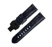 HKIDKK Uhrenarmband für Panerai-Armband für PAM441/438-Serie, weiches Rindsleder, echtes Bambusleder, 20 mm, 22 mm, 24 mm, 22 mm, Azetat, Kein Edelstein