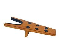 HKM 6405 Stiefelauszieher aus Holz, Gummieinlage und Gummistopper, Stiefelknecht, Medium