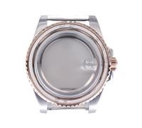 HKVTVCYPYA 40mm Silber Roségold Uhrengehäuse Saphirglas kompatibel for NH35 NH36 NH34 4R36 Miyota8215 Eta2824 Uhrwerk(Glass Bottom 1-for 8215)