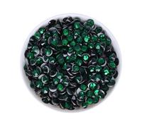 HKVTVCYPYA Dunkelgrün SS3-SS30 AAAAA Glas Non-Hotfix Strasssteine Flatback Glitzersteine Nail Art Dekoration DIY Zubehör(SS8-1440Pcs)