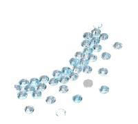 HKVTVCYPYA Glas-Strasssteine mit flacher Rückseite, nicht Hotfix-Strasssteine, Perlen, Schmuck, Charm, Nagelkunst-Dekorationen, Zubehör(Broken Ice Blue,SS20-1440Pcs)