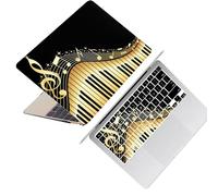 HLAAJJX Hartschale Hülle für MacBook Air M4 M3 M2 13 Zoll 2025 2024 2022 - Mac Book Air 13.6" A3240 A3113 A2681,Ultradünne Laptop Schutzhülle Case & Tastaturschutz Cover,Musik
