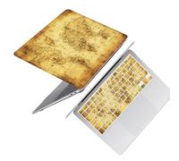 HLAAJJX Hülle Case Kompatibel mit Ältere MacBook Pro 15 Zoll 2015-2012 A1398 mit Retina Display,ohne Touch Bar,Plastik Hartschale Schutzhülle & Tastaturschutz Cover,Weltkarte