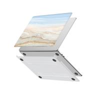 HLAAJJX Hülle für 2012-2008 MacBook Pro 13 Zoll A1278 Schutzhülle Case für Apple MacBook Pro 13,3" mit CD-ROM,Anti-Bruch Kunststoff Hartschale Case,Blau-weißer Marmor