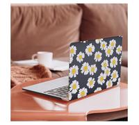 HLAAJJX Hülle für MacBook Air 15 Zoll M4 M3 M2 Chip 2025 2024 2023 Freisetzung A3241 A3114 A2941 mit 15,3" Liquid Retina Display,Hardcase Schutzhülle aus Kunststoff,Kleine Margerite