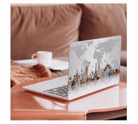 HLAAJJX Hülle für MacBook Air 15 Zoll M4 M3 M2 Chip 2025 2024 2023 Freisetzung A3241 A3114 A2941 mit 15,3" Liquid Retina Display,Hardcase Schutzhülle aus Kunststoff,Weltkarte