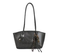 HLHLH Urban Chic Retro-Tragetasche Mit Großem Fassungsvermögen for Damen, Schultertasche Aus PU-Leder Und Anhänger, Strukturierte Arbeitstasche for Büro, Reisen Den Täglichen Gebrauch