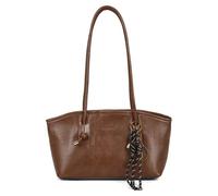 HLHLH Urban Chic Retro-Tragetasche Mit Großem Fassungsvermögen for Damen, Schultertasche Aus PU-Leder Und Anhänger, Strukturierte Arbeitstasche for Büro, Reisen Den Täglichen Gebrauch