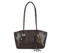 HLHLH Urban Chic Retro-Tragetasche Mit Großem Fassungsvermögen for Damen, Schultertasche Aus PU-Leder Und Anhänger, Strukturierte Arbeitstasche for Büro, Reisen Den Täglichen Gebrauch