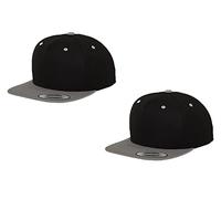 HLKauf 2er Flexfit Snapback Unisex Classic Cap 2-Tone Cap | viele Farbsets | Einheitsgröße | + GRATIS Block