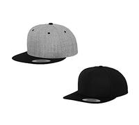 HLKauf 2er Flexfit Snapback Unisex Classic Cap 2-Tone Cap | viele Farbsets | Einheitsgröße | + GRATIS Block