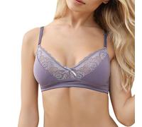 HLYLDL Frauen Weiche Spitzen-BHS Volle Abdeckung Bügel Plus Size BHS, Lifting-Komfort-BH für den Alltag.