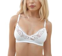 HLYLDL Frauen Weiche Spitzen-BHS Volle Abdeckung Bügel Plus Size BHS, Lifting-Komfort-BH für den Alltag.