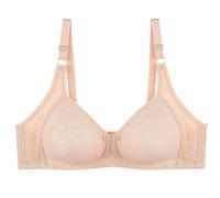 HLYLDL Plus-Size-BHS für Frauen Ohne Bügel Volle Abdeckung Alltags-BHS Bequeme Nahtlose BHS