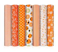 HMCEY 7 Stück Stoffpaket 50 X 50 CM,Baumwollstoff zum Nähen,Nähstoffe Set Kinder,Stoff Patchwork,Stoffe zum Nähen,Stoffreste zum Basteln,Cotton Fabric For Sewing für Quilten, Kleidung, Puppenkleidung