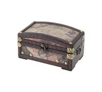 HMF 6405-117 Schmuckschatulle Schatztruhe Schatzkiste Holztruhe Holz 17 x 10 x 9 cm Kolumbien
