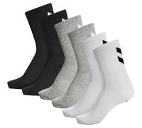 Hummel Socken hmlCHEVRON 6er-Pack Schwarz/Weiß/Grau Größe 10