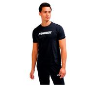 HmlELEMENTAL Logo-Baumwoll-T-Shirt, Rundhalsausschnitt, Kurzarm, Bedruckt (DE/NL/SE/PL, Alphanumerisch, M, Regular, Regular, schwarz)