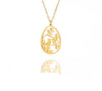 Hmsanase Halskette Ketten Schmuck Herren Frauen Anhänger Necklace Liebesvogel Halskette Für Frauen Paar Vögel Auf AST Anhänger Halskette Hochzeit Agold