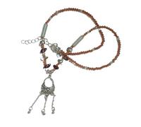 Hmsanase Halskette Ketten Schmuck Herren Frauen Anhänger Necklace Retro Ethno Stil Blumenkorb Anhänger Halskette Weiblich