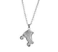 Hmsanase Halskette Ketten Schmuck Herren Frauen Anhänger Necklace Schlittschuh Schuhkette Rollschuh Rollschuh Rollschuhlaufen