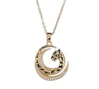 Hmsanase Halskette Ketten Schmuck Herren Frauen Anhänger Necklace Vintage Leopard Halskette A