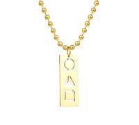 Hmsanase Trend Halskette Ketten Schmuck Herren Frauen Anhänger Necklace Halsketten Gothic Geometrie Dreiecke Kreise Quadrate Anhänger Kette Halskette Für Frauen