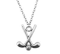 Hmsanase Trend Halskette Ketten Schmuck Herren Frauen Anhänger Necklace Mode Einfache Vintage 25X22Mm Golf Clubs Anhänger Halskette Für Frauen