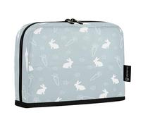 HMZXZ Stehendes Federmäppchen, Hase, Ostern, Frühling, große Kapazität, Stifttasche für Jungen und Mädchen, mehrschichtige Stifteetui, Stifthalter, Schreibwaren-Organizer, Kaninchen für Schule, Büro