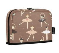 HMZXZ Stehendes Federmäppchen, niedliche Ballerina-Tänzerin, großes Fassungsvermögen, Stiftetasche für Jungen und Mädchen, mehrschichtiges Stifteetui, Stifthalter, Schreibwaren-Organizer, Tanzen für