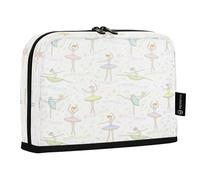 HMZXZ Stehendes Federmäppchen, Tanzende Ballerinas, Notizen, großes Fassungsvermögen, Stiftetasche für Jungen und Mädchen, mehrschichtiges Stifteetui, Stifthalter, Schreibwaren-Organizer, Tänzerin für