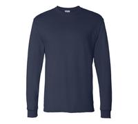 HN 5,2 OZ COMFORTSOFT L/S TEE (NAVY) (XL)