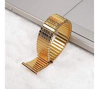 HNGM Uhrenarmband 12mm14mm16mm18mm20mm10mm Edelstahlband Stretch Extension Damen Herrenuhr mit Spannung Gold und Silberband Armband (Band Color : A, Band Width : 20mm)