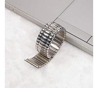 HNGM Uhrenarmband 12mm14mm16mm18mm20mm10mm Edelstahlband Stretch Extension Damen Herrenuhr mit Spannung Gold und Silberband Armband (Band Color : B, Band Width : 16mm)