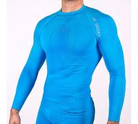 HO Soccer Underwear Shirt Performance ML Blue Thermo-Shirt Lang, Erwachsene Unisex, Blau, XL