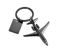 HoaaiGo Flugzeug Schlüsselanhänger für Auto - Personalisiert mit One Piece Charme - Einzigartiges Geschenk für Flugzeugliebhaber 8×5cm